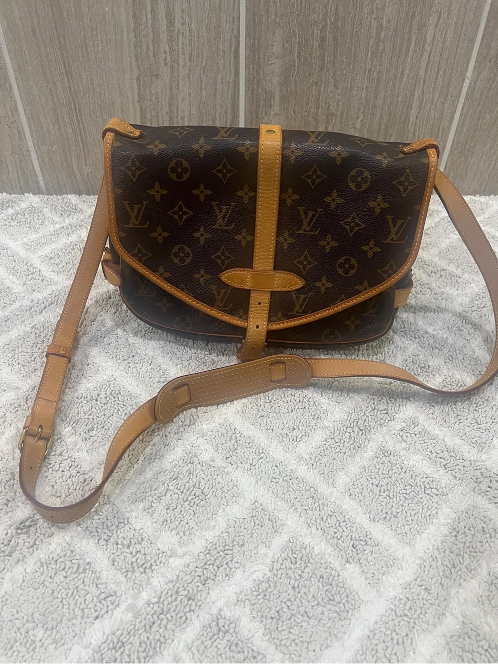 Louis Vuitton Monogram Canvas Crossbody with Vachetta Trim
